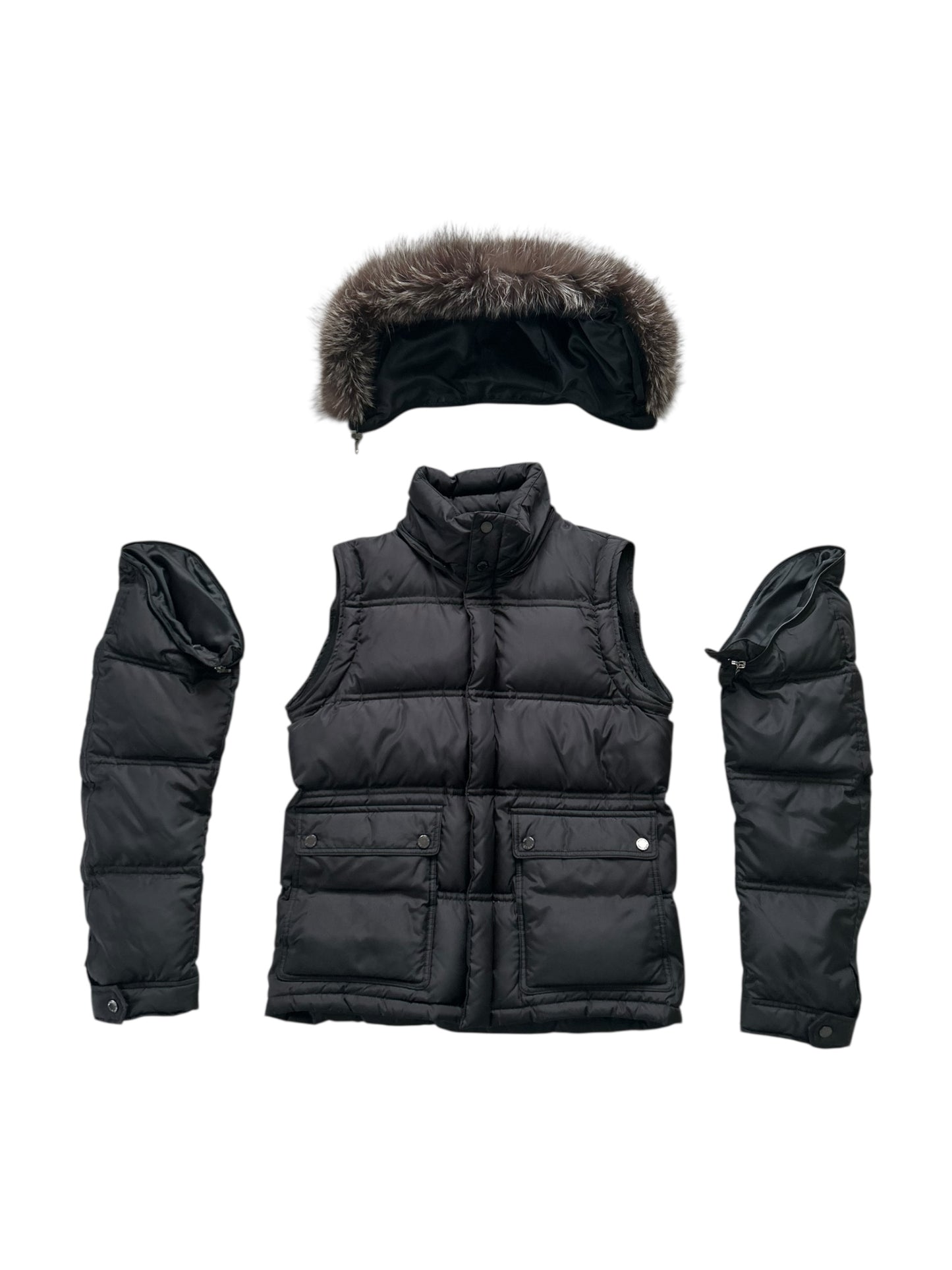 BURBERRY BLACK LABEL PUFFER JACKET 3-WAY | S