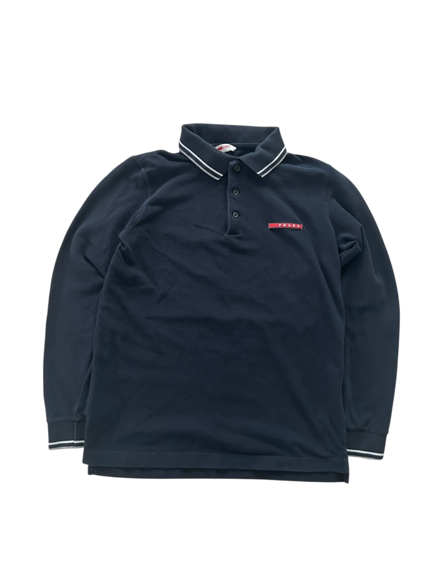 PRADA LONG-SLEEVE POLO SHIRT | S