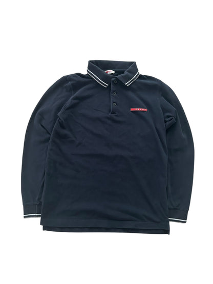 PRADA LONG-SLEEVE POLO SHIRT | S