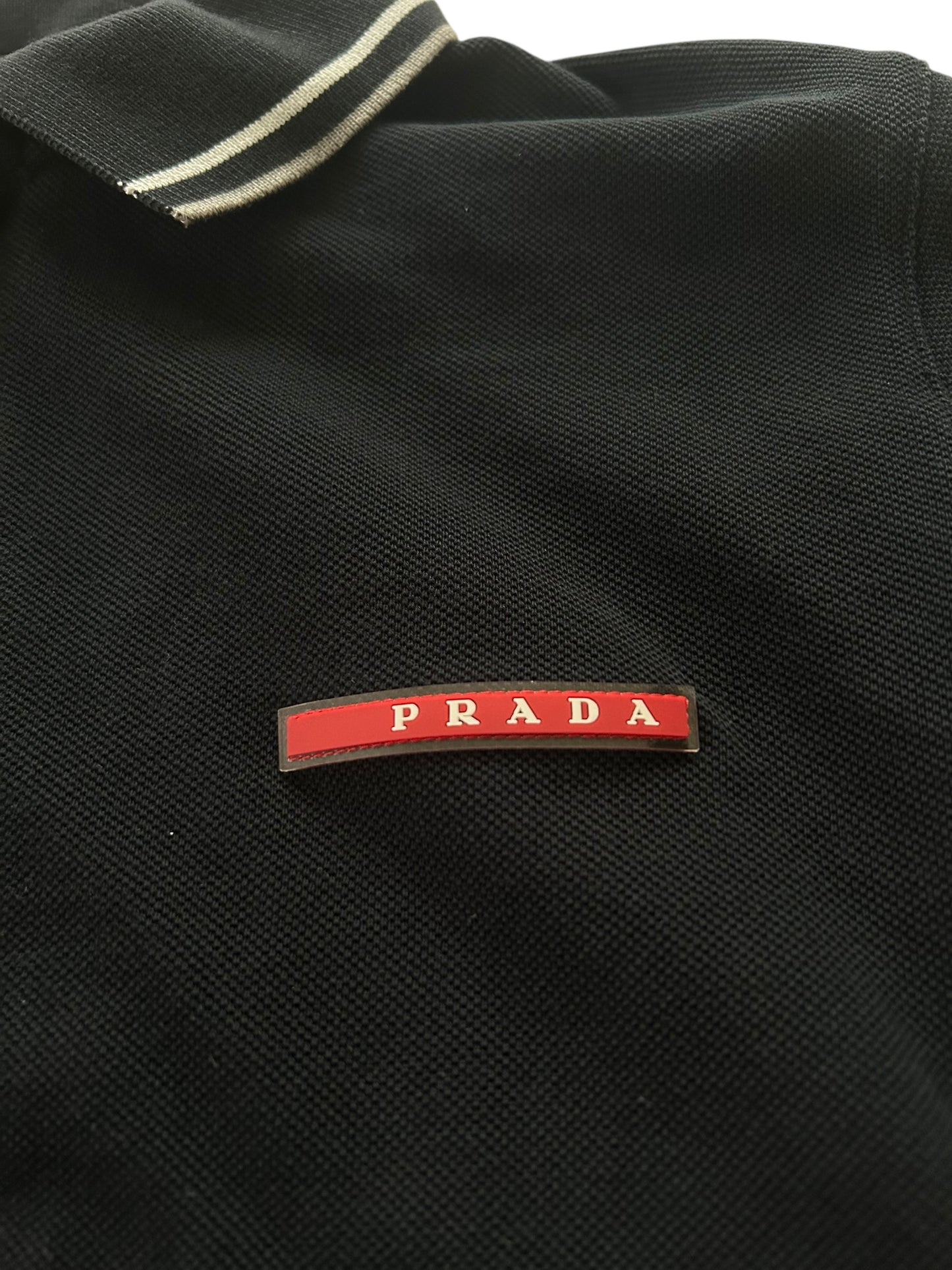 PRADA LONG-SLEEVE POLO SHIRT | S