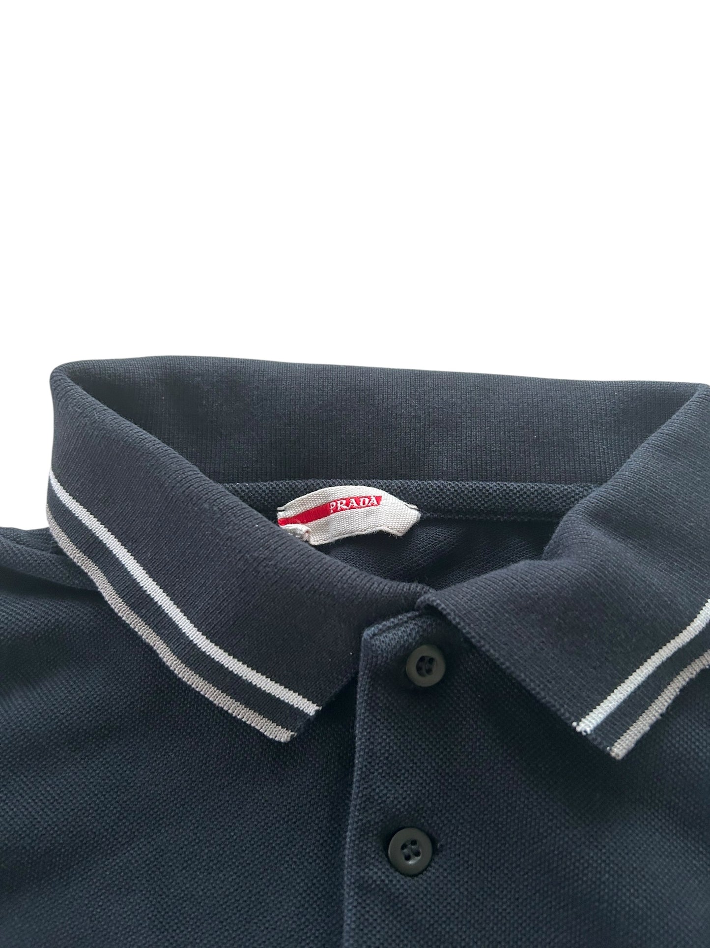 PRADA LONG-SLEEVE POLO SHIRT | S