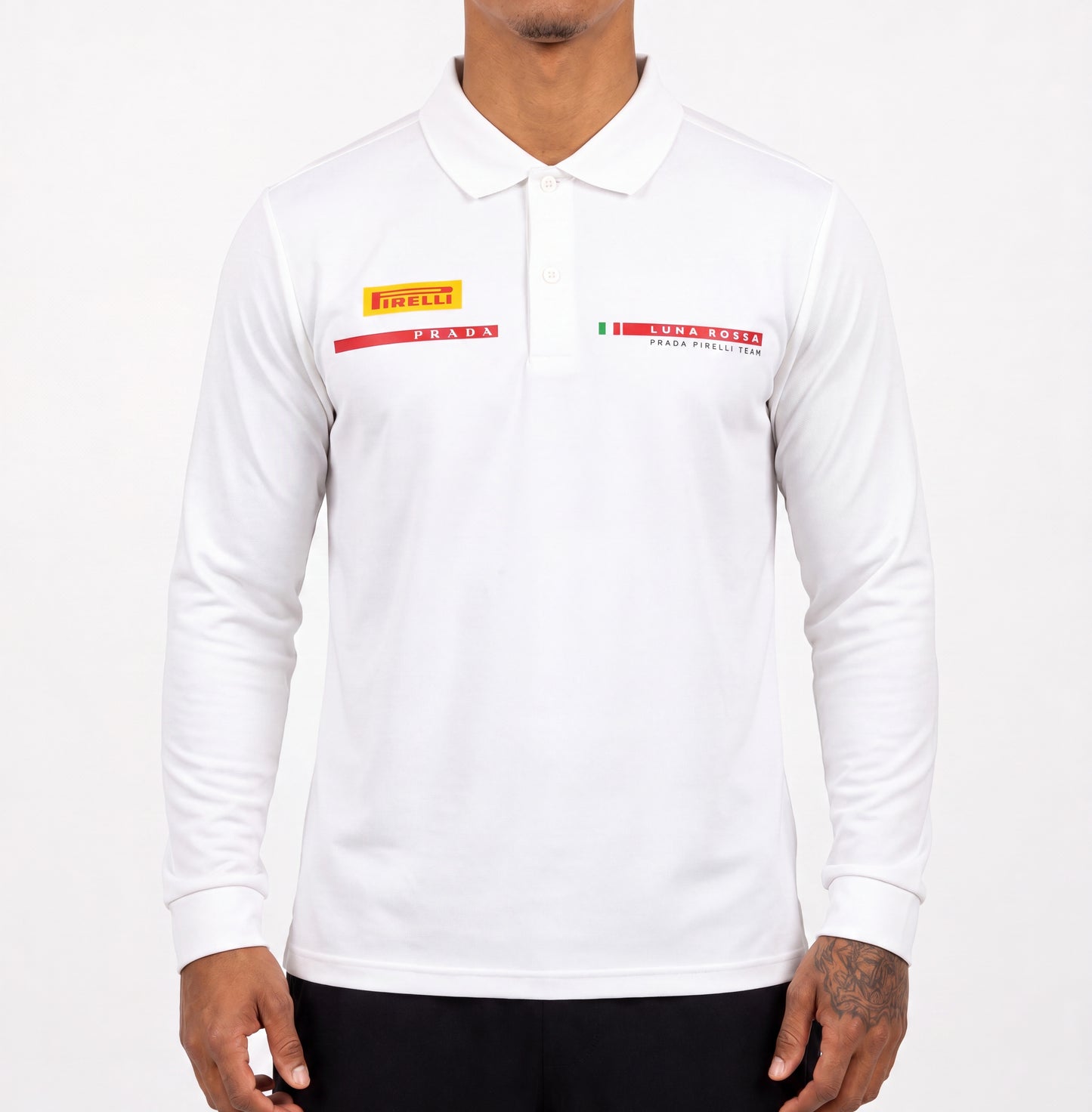 Prada Luna Rossa Longsleeve Polo | M