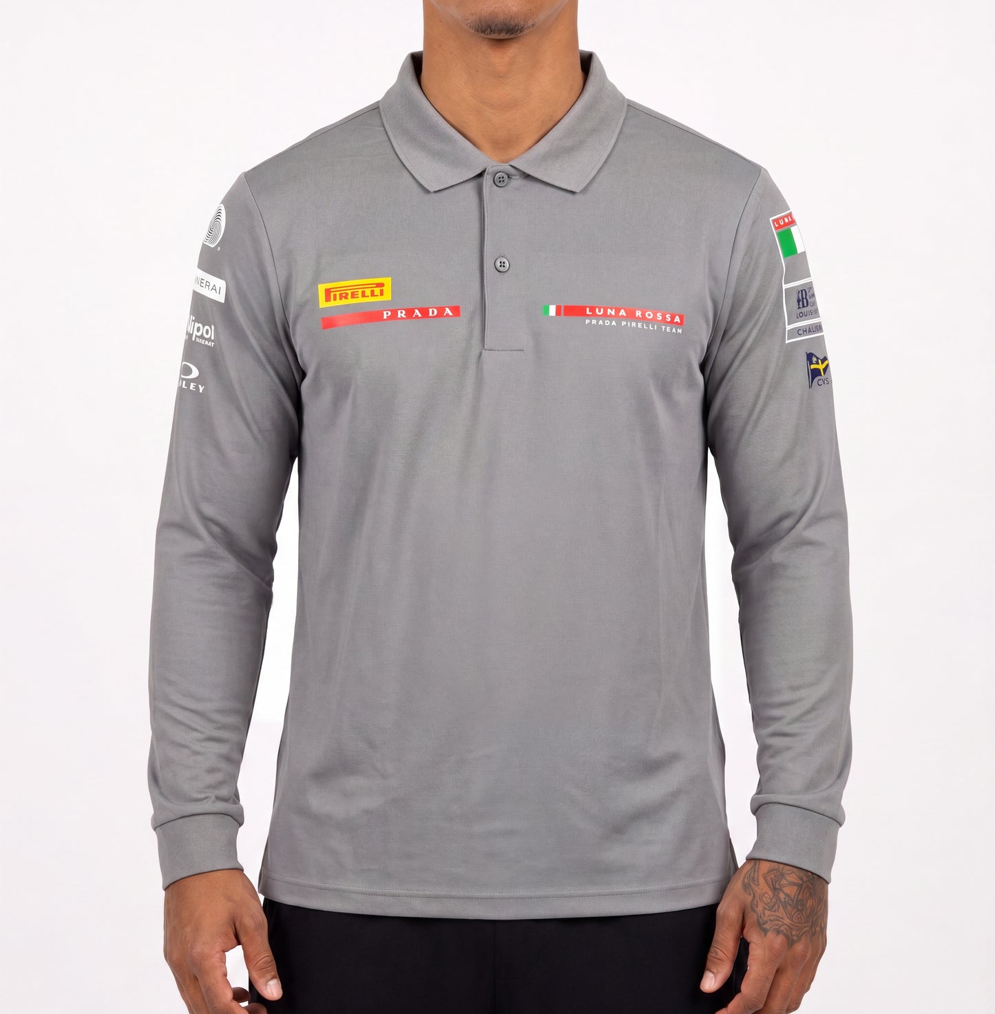 Prada Luna Rossa Longsleeve Polo | M