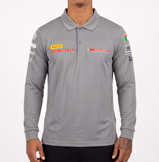 Prada Luna Rossa Longsleeve Polo | M